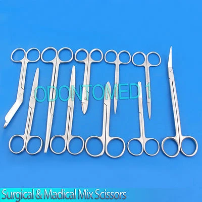 Surgical & Madical Surgery Mix Scissors Set of 10 Pcs Foto 1 de 3