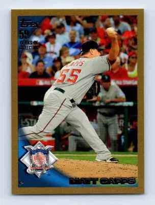 2010 Topps Update Gold Matt Capps 1195/2010 Washington Nationals #US-33 - Image 1 of 2