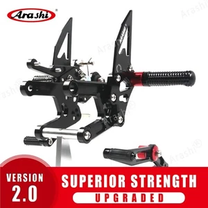Arashi Adjustable Footrest Foot Pegs For Yamaha YZF R6 600 2017-2023 2018 YZF-R6 - Foto 1 di 9