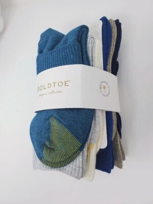 Pack de 6 calcetines Turn Cuff negros/blancos 9-11 DORADOS PUNTERA para mujer, se adapta a tallas de zapatos 6-9 Foto 1 de 4