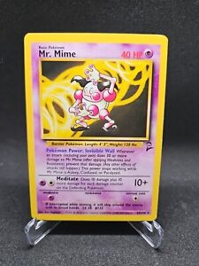 Non Holo Rare Base Set 2 Mr. Mime 27/130 Pokemon Card Vintage WOTC LP