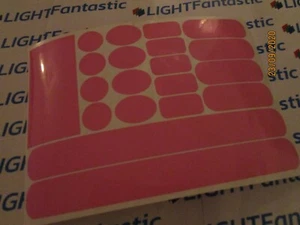 Light Pink Patch Frame Fork Chainstay cable rub protector sticker BMX MTB Bike  - Picture 1 of 2