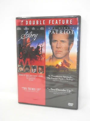 GLORY & THE PATRIOT Double Feature DVD Mel Gibson Denzel Washington New SEALED - Image 1 of 4