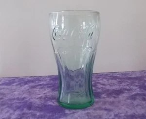 Clear Green Tint Coca-Cola Glass - Picture 1 of 4