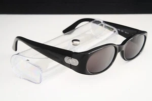 NEW VALENTINO V5109/S 807, NARROW OVAL SUNGLASSES - BLACK- Size: 50-17-130 - Picture 1 of 6
