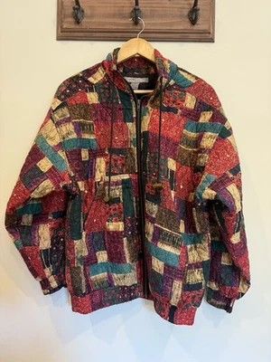 Chaqueta Bomber De Colección Robert Stock 100% Seda Para Hombre Pequeña Ligera Años 90 Y2K Años 80 Foto 1 de 4