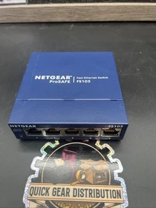 NetGear ProSafe GS105 v5 5-Port Gigabit Ethernet Switch No Power Cord - Picture 1 of 4
