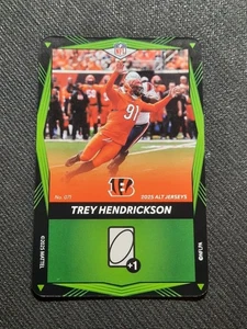 2025 UNO Elite Alt Jerseys Green #071 Trey Hendrickson Cincinnati Bengals - Picture 1 of 2
