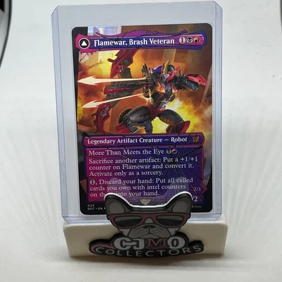 MTG Magic The Gathering Transformers Shattered Glass #24 Flamewar Brash Veteran - Image 1 of 2