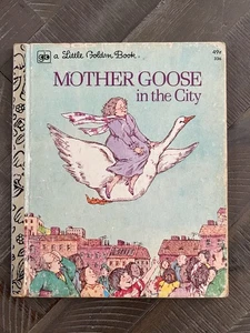 1975 Little Golden Book #336 MOTHER GOOSE IN THE CITY 2nd Printing 49c - Picture 1 of 11