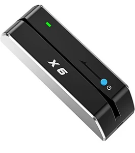 X6 BT Bluetooth Magnetic VIP Card Reader Writer USB 3 Tracks Swipe Encoder (H) - Afbeelding 1 van 9