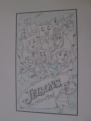 Hanna Barbera Supersónicos la Película 1990 cel Dibujo toda la familia Foto 1 de 2