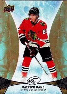 2020-21 UD Ice Base Orange 8 Patrick Kane Chicago Blackhawks - Picture 1 of 2