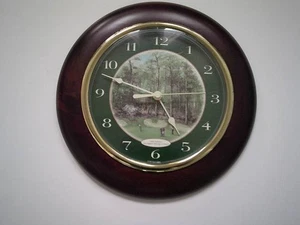 Vintage Wanduhr Augusta National GA Julee Simmons Par 5 Golf Artwork - Bild 1 von 4