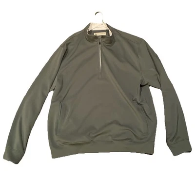 Donald Ross Quarter  Zip Men's 2XL Light Green Zipper Performance Spandex Golf - Image 1 of 3