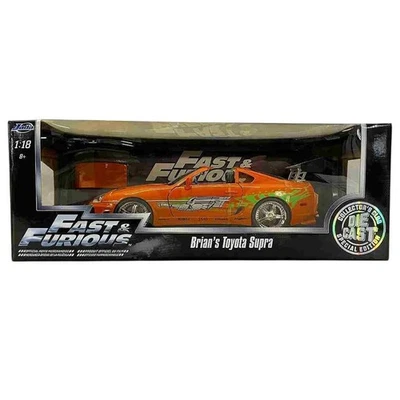 Jada FAST & FURIOUS 1/18 Supra Supra Orange Brian Figure Good W10638141 - Immagine 1 di 4