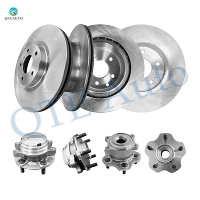 Juego 8 rotores de disco de freno delanteros 320 mm-traseros 308 mm-buje de rueda para Infiniti EX37 2013 Foto 1 de 4