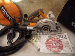 NEW Ridgid R3400 5 Inch Fiber Cement Saw 120V Dust Collect Blade Instruction Bag - Picture 1 of 23