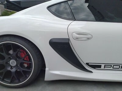 Apto para 06-12 Porsche 987 Cayman cupé cuchara de aire lateral ventilación admisión pintado ABS Foto 1 de 4