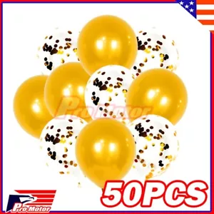 50PCS Latex Balloons Confetti Balloons Set For Wedding Birthday Party Decor go - Picture 1 of 1