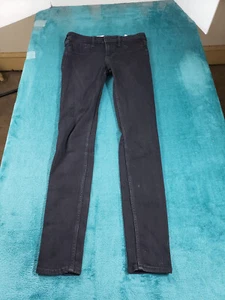 Hollister Jeans Sz 3 Womens Black Denim Stretch Pants Ladies Low Rise Skinny - Picture 1 of 14