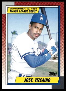 1990 Topps Major League Debut 1989 131 Jose Vizcaino Dodgers  Baseball Card