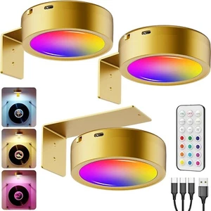 3-Packs Picture Light 13 RGB Magnetic Wall Lights for Pictures Remote Control - Picture 1 of 16