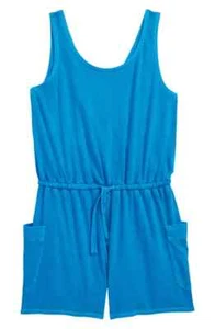 Treasure & Bond Girls Romper in Greece Blue Kids Size XL (14-16) - Picture 1 of 5