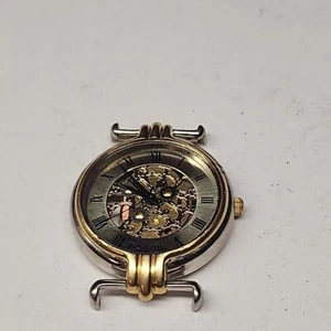 Montre Fossil Squelette Femme Ton Or Cristal Rivoli 32mm SANS BRACELET Sans Pile - Photo 1/11