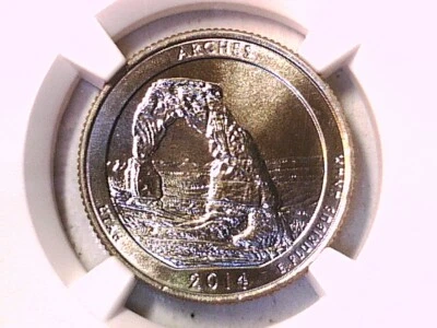 Arches NP 2014 D Washington Quarter NGC MS 67 3967401-016 - Image 1 of 3