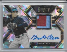 Brooks Lee 2023 Panini Select SP RC RPA Cracked Ice Rookie Patch Auto /23 Twins