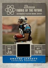 2007 Bowman Fabric of the Future Jersey Relic DWAYNE JARRETT - Panthers #FF-DJ