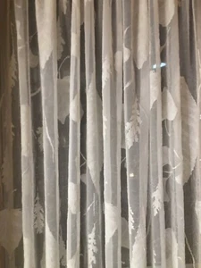 2 PANEL CURTAINS DRAPERY SOFT CRINKLE ORGANZA - Picture 1 of 3