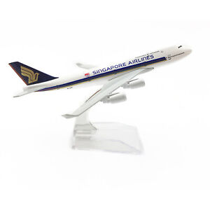 16cm 747Singapore Airlines For Boeing747 Civil Airliner 1/400 Aircraft Model