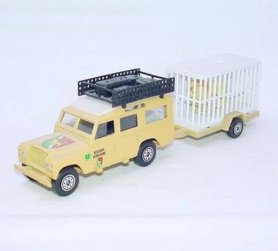 Solido 1:43 Land Rover 109 LWB Reserve Africaine + Wild Life Cage Trailer Mint! - Image 1 of 4