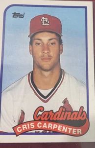 1989 Topps Rookie RC Card 282 Chris Carpenter St. Louis Cardinals - Picture 1 of 2