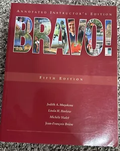 Bravo! (Annotated Instructor’s Edition) 5th Edition- NO CD 2005- Good - Picture 1 of 2