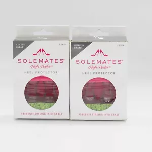 2X SoleMates High Heeler Clear Heel Protectors Clear Stoppers, Narrow Size - Picture 1 of 5