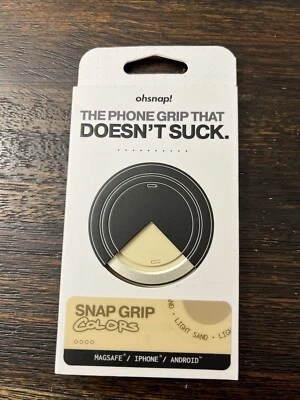 Ohsnap Snap Grip Magnetic Phone Grip & Stand magsafe Light Sand OPEN BOX NEW! - Image 1 of 4