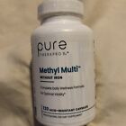 Pure Therapro Rx Methyl Multi Without Iron - 120 Vegan SEALED EXP 11/26