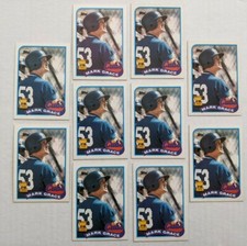 Mark Grace 1989 Topps #465 Lot of (10) All Star Rookie  Chicago Cubs 