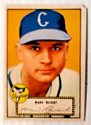 1952 Topps - Marv Rickert #50 GVG RED Back Rookie RC Chicago White Sox - Image 1 of 4