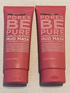 Pores Be Pure Skin Clarifying Mud Mask By Formula 10.0.6 Lot of 2 - 3.4 Fl Oz Ea - Picture 1 of 5