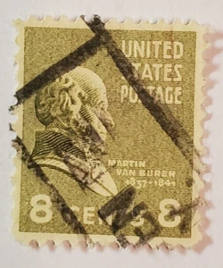 VINTAGE ~ U.S. Postage Stamp ~ Martin Van Buren ~ 8¢ Green Stamp ~ c.1938 - 05 - Picture 1 of 6