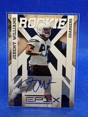 2010 Panini Epix Rookie Signatures Jeremy Williams #144 Rookie Auto RC 223/499 - Image 1 of 2
