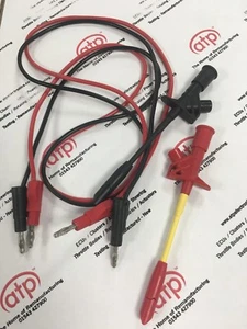 INSULATED PIERCING HQ TEST PROBES X2 & 4mm x 4mm TEST LEADS BLACK & RED KIT - Picture 1 of 4
