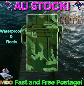 Cigarette Case w USB Lighter Camouflage Waterproof Multipurpose - Picture 1 of 16