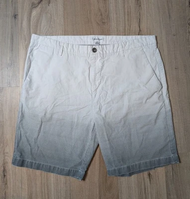 Calvin Klein Shorts Size 38 Ombre White Gray Gradient Pattern Cotton Casual Logo - Image 1 of 4