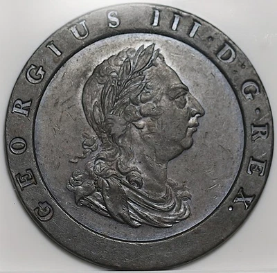 1797 NGC XF 40 George III 2 Pence Great Britain Cartwheel Soho Coin (25072401C) - Image 1 of 4