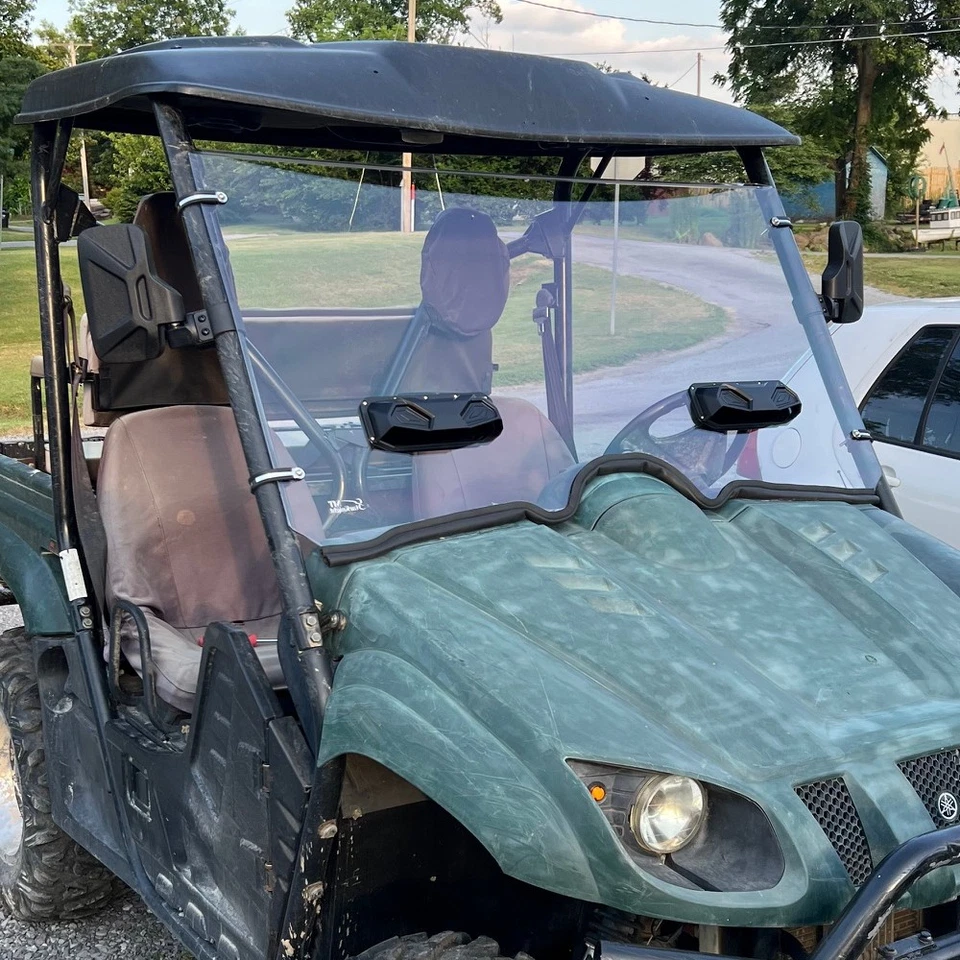 For Yamaha Rhino 450 660 700 2006-2013 Front Full Windshield with 2 Vents Window - Image 1 of 4